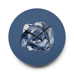 Acrylic Wall Clock Abstract Glass