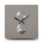 Acrylic Wall Clock Sand Hourglass
