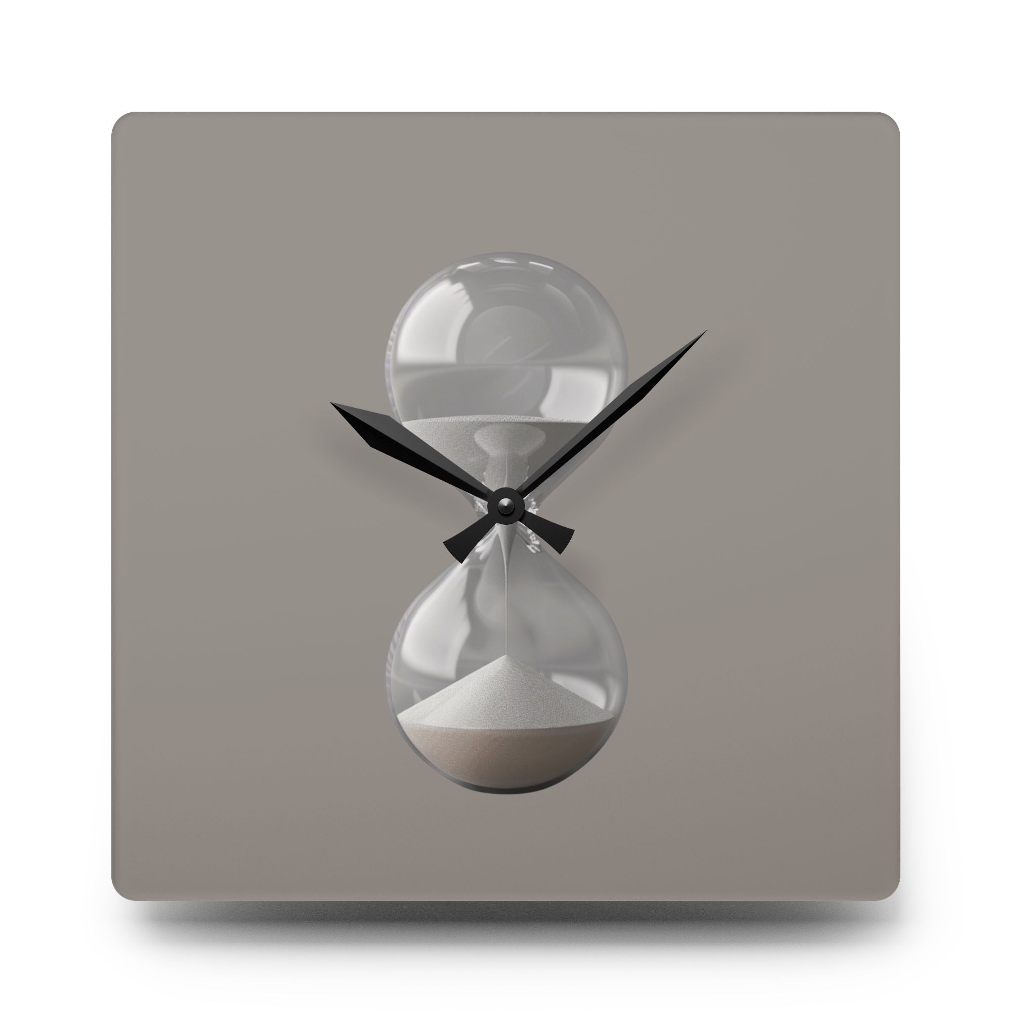Acrylic Wall Clock Sand Hourglass