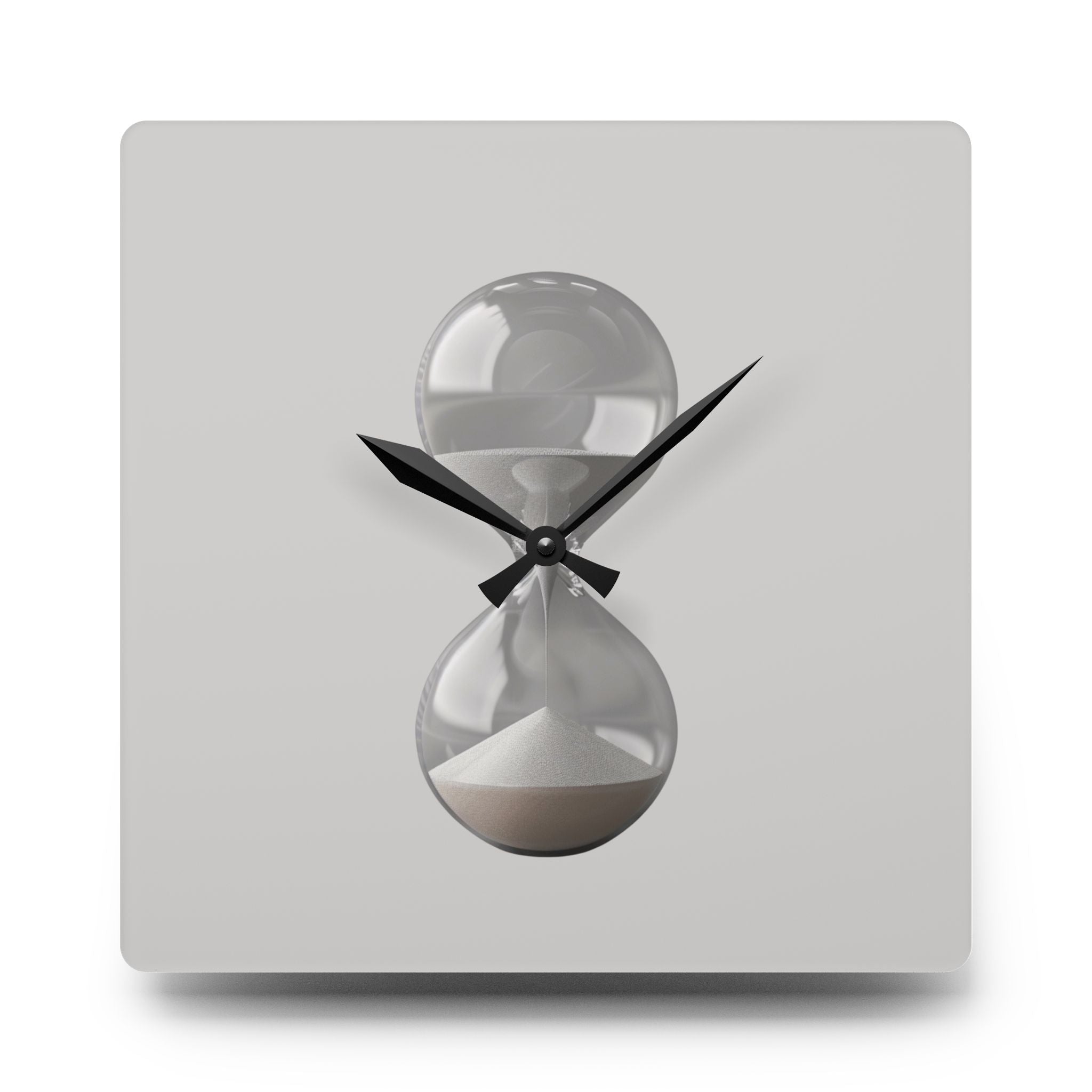 Acrylic Wall Clock Sand Hourglass
