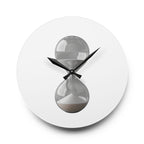 Acrylic Wall Clock Sand Hourglass