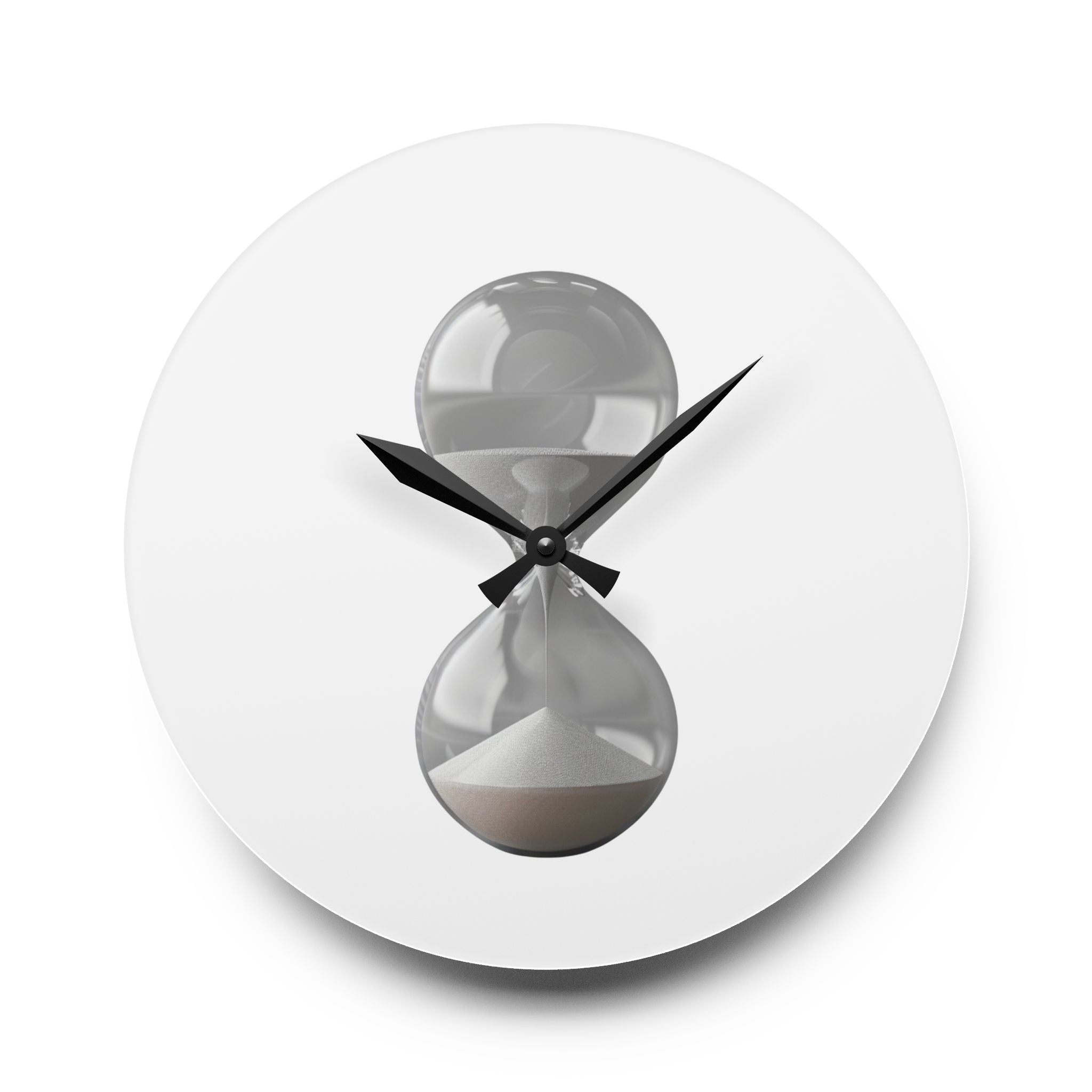 Acrylic Wall Clock Sand Hourglass