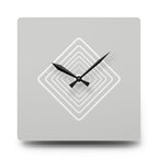 Acrylic Wall Clock Diamonds Repeat