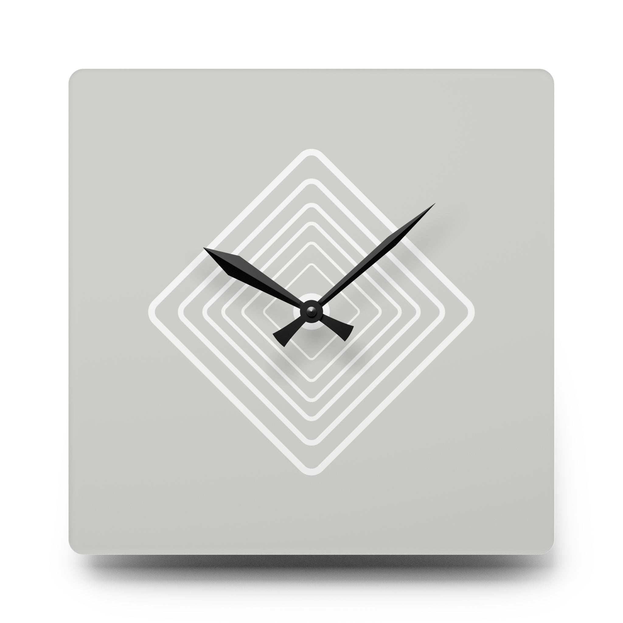 Acrylic Wall Clock Diamonds Repeat