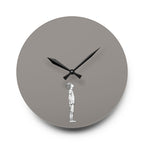 Acrylic Wall Clock Boy Looking Up