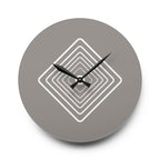 Acrylic Wall Clock Diamonds Repeat
