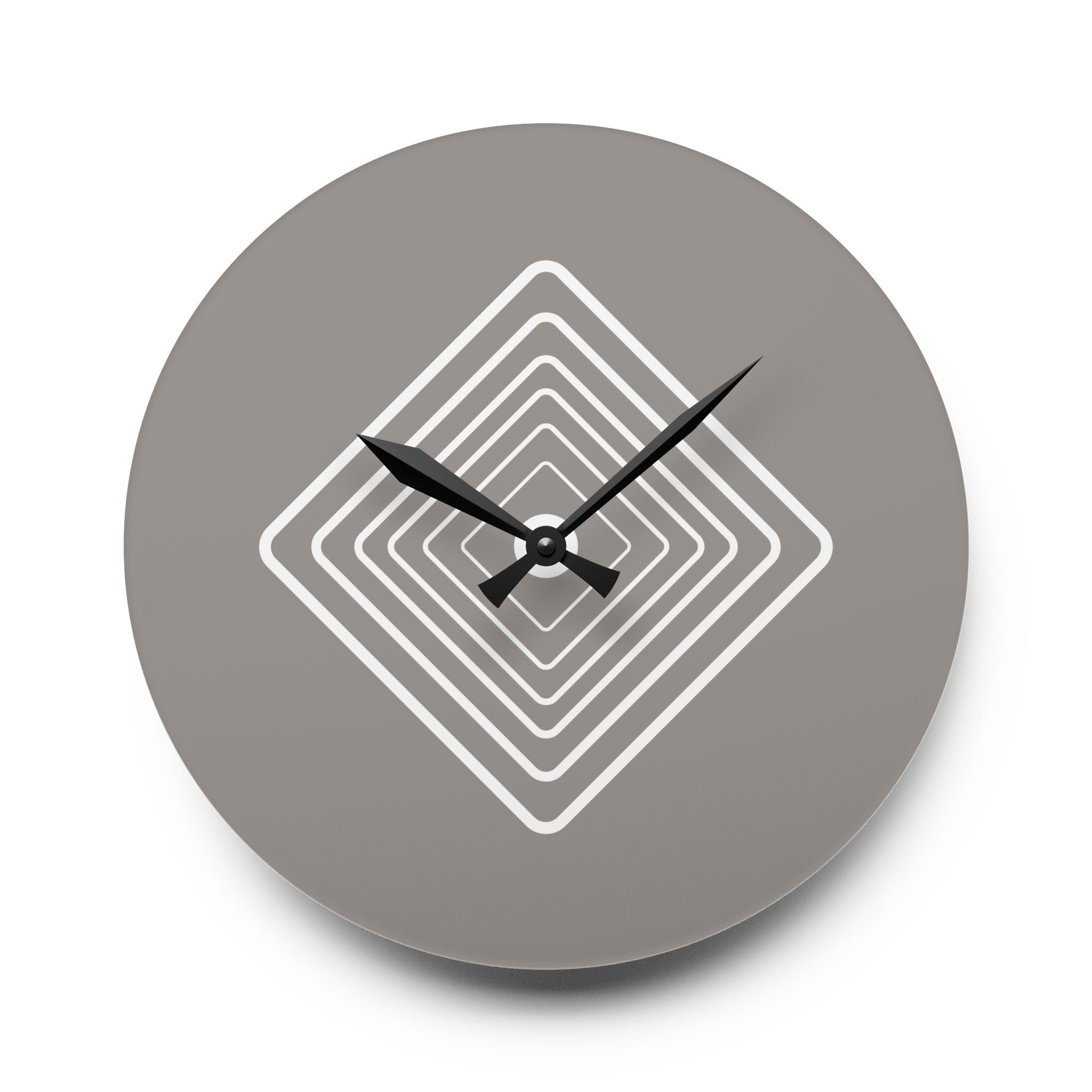 Acrylic Wall Clock Diamonds Repeat
