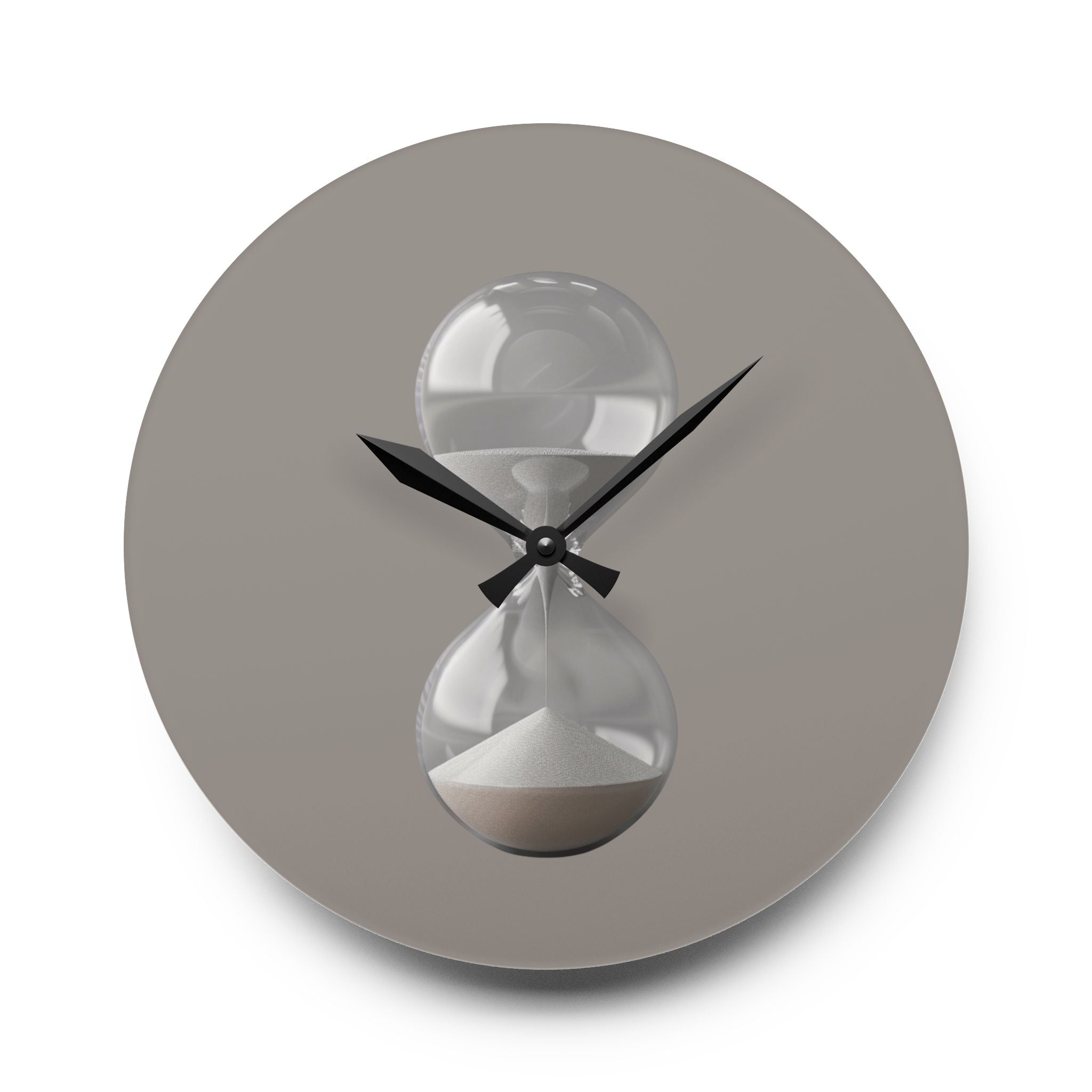 Acrylic Wall Clock Sand Hourglass