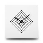 Acrylic Wall Clock Diamonds Repeat