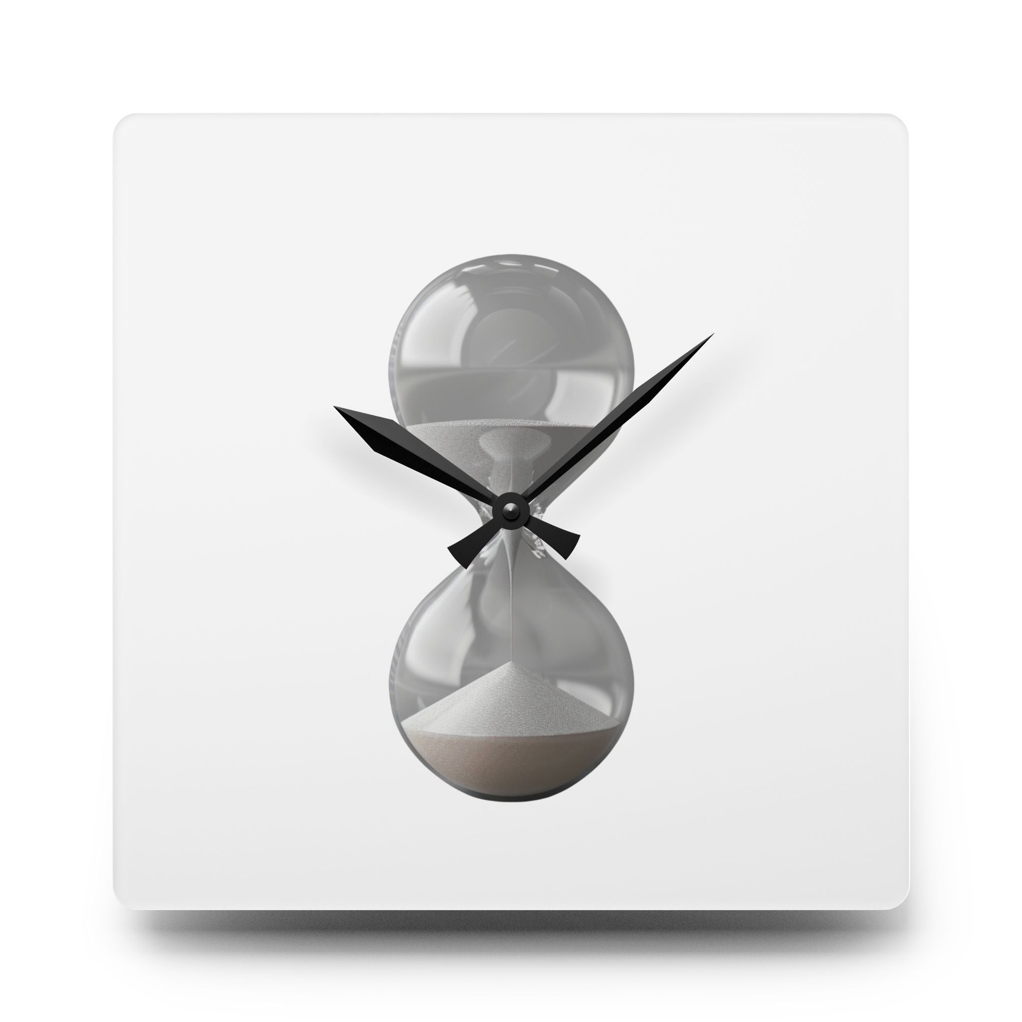 Acrylic Wall Clock Sand Hourglass