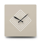 Acrylic Wall Clock Diamonds Repeat