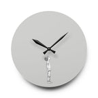 Acrylic Wall Clock Boy Looking Up
