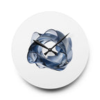 Acrylic Wall Clock Abstract Glass