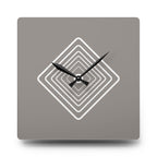 Acrylic Wall Clock Diamonds Repeat