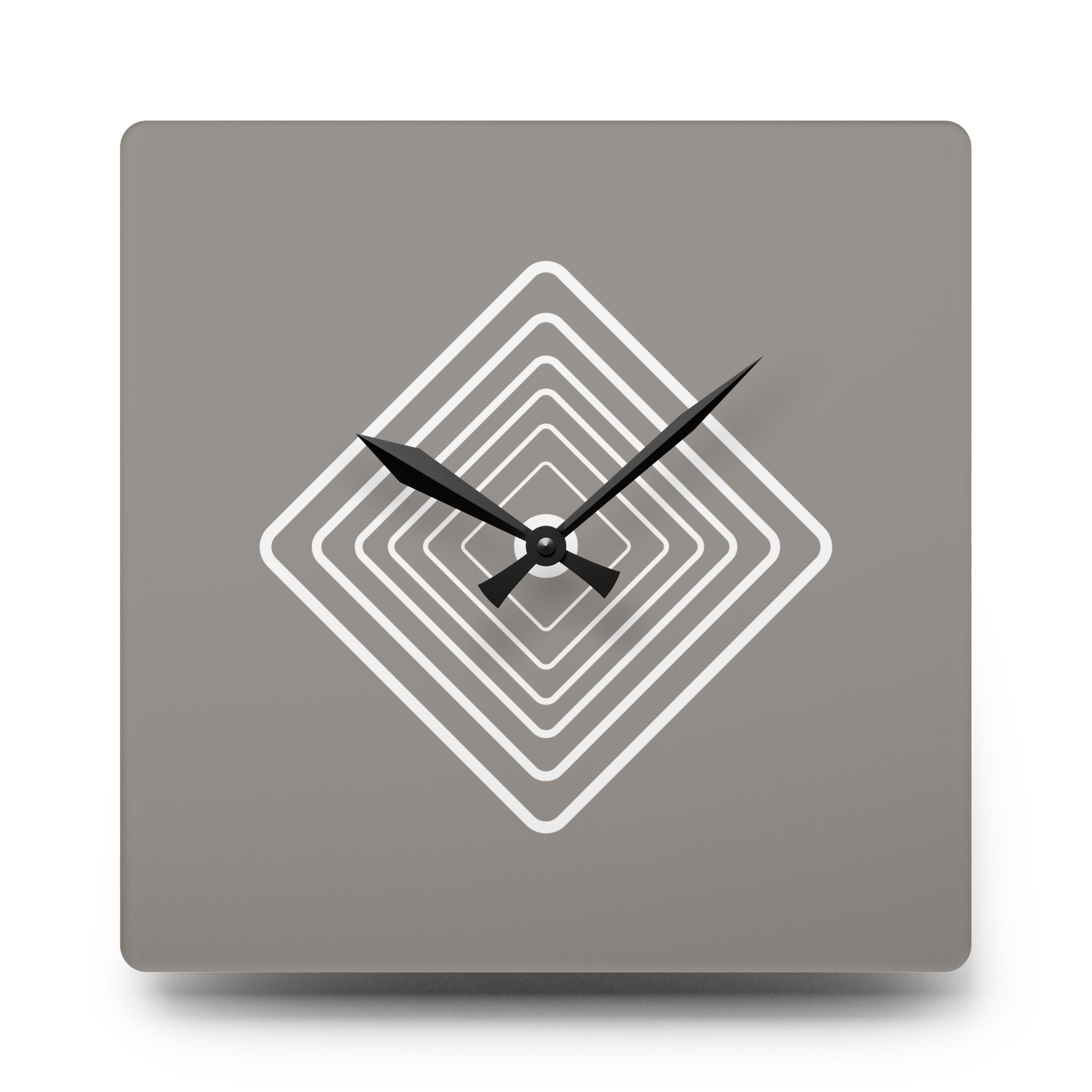 Acrylic Wall Clock Diamonds Repeat
