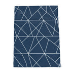 Velvet and Sherpa Fleece Luxury Throw - Trianglez