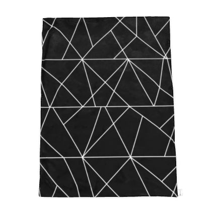 Velvet and Sherpa Fleece Luxury Throw - Trianglez