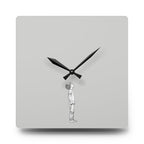 Acrylic Wall Clock Boy Looking Up
