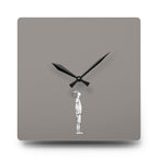 Acrylic Wall Clock Boy Looking Up