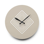 Acrylic Wall Clock Diamonds Repeat