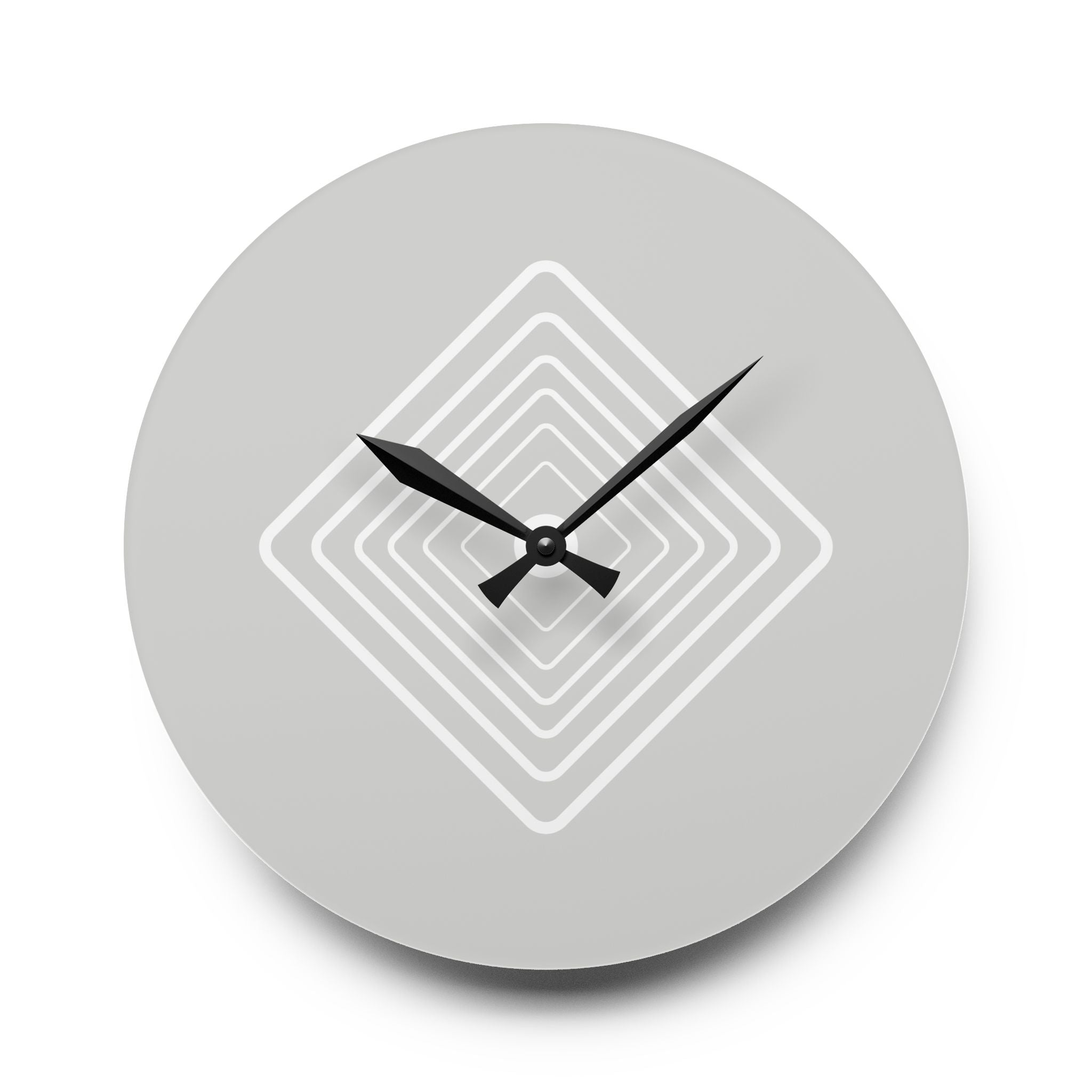 Acrylic Wall Clock Diamonds Repeat
