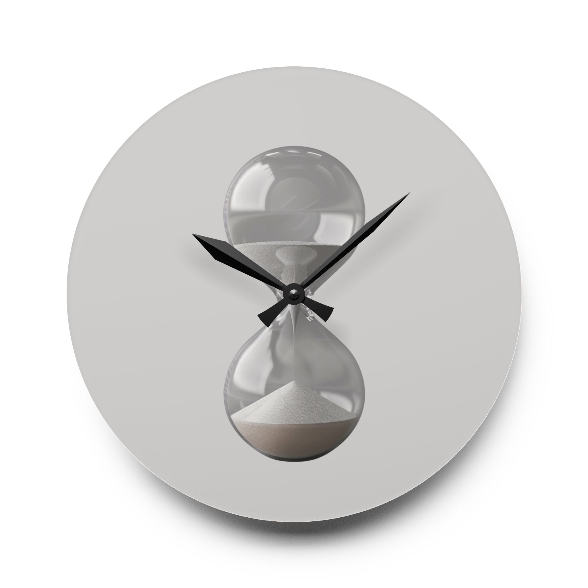 Acrylic Wall Clock Sand Hourglass