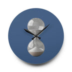 Acrylic Wall Clock Sand Hourglass