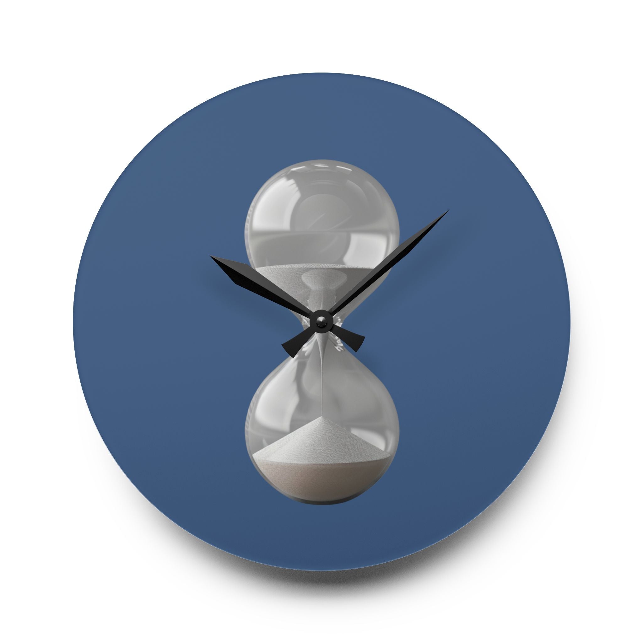 Acrylic Wall Clock Sand Hourglass