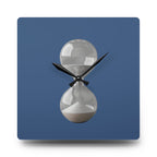 Acrylic Wall Clock Sand Hourglass