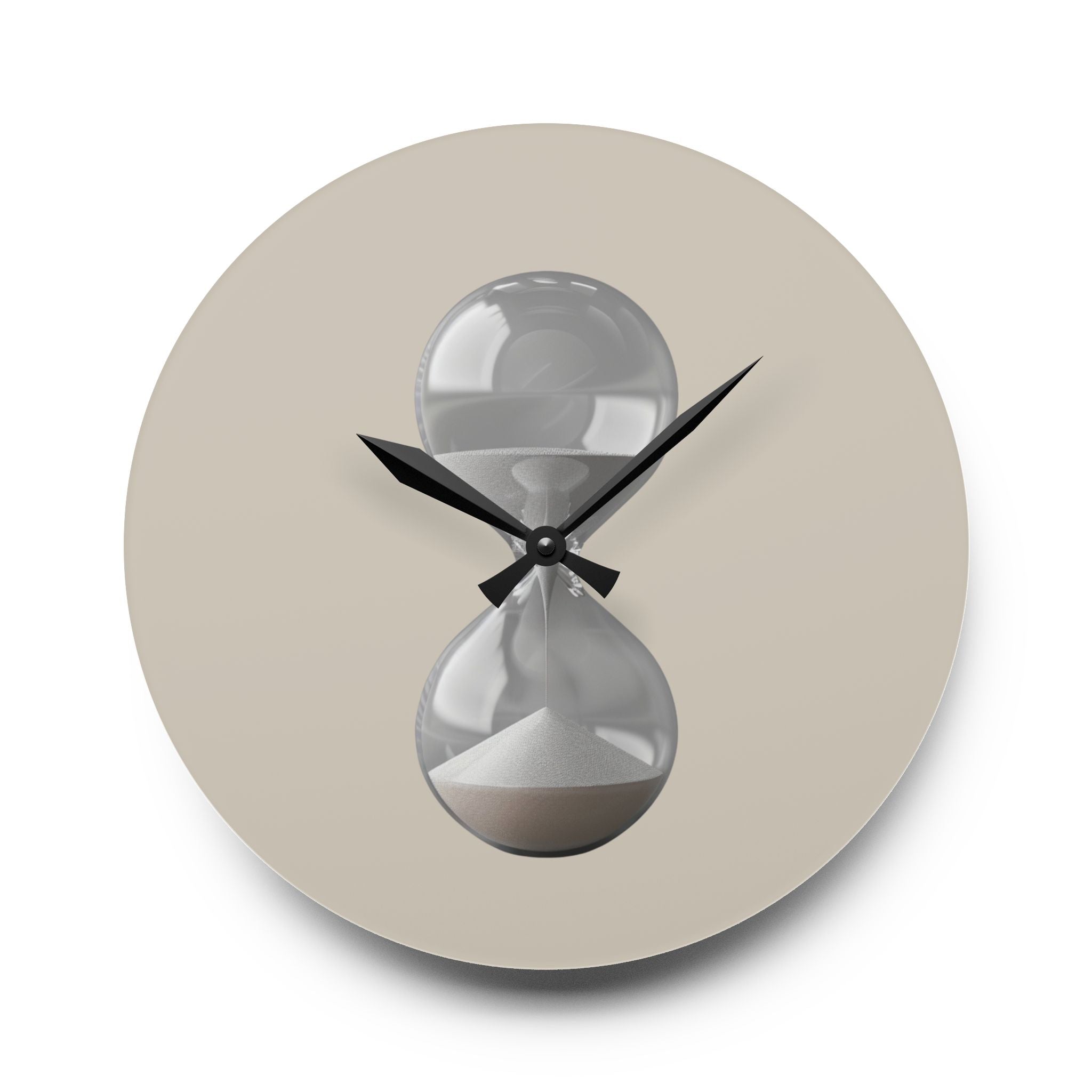 Acrylic Wall Clock Sand Hourglass