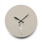 Acrylic Wall Clock Boy Looking Up