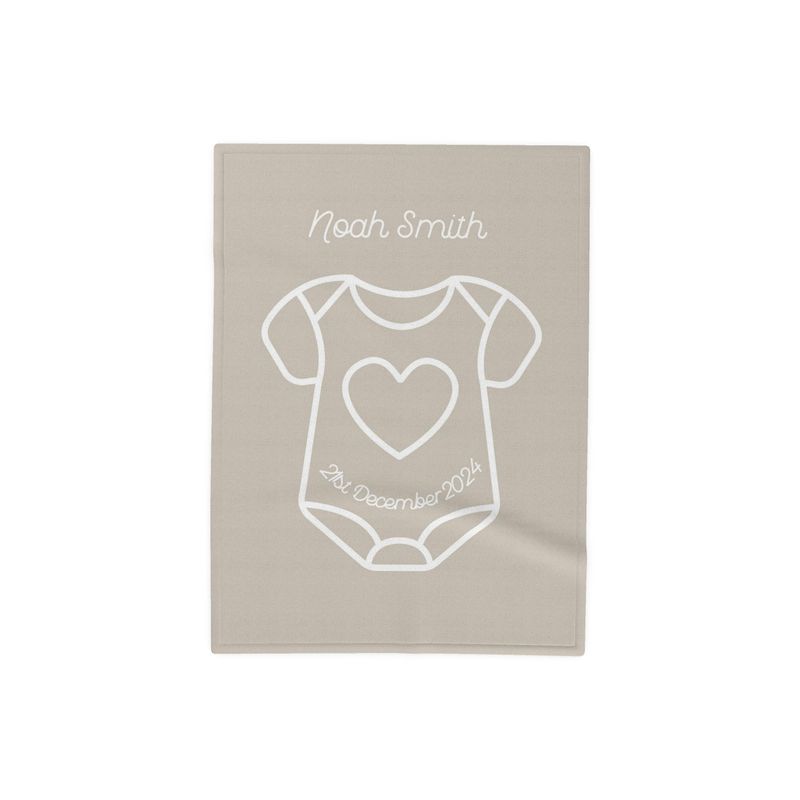 Personalised Soft Fleece Baby Blanket