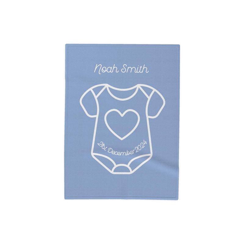 Personalised Soft Fleece Baby Blanket