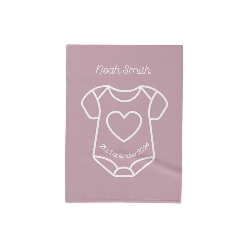 Personalised Soft Fleece Baby Blanket