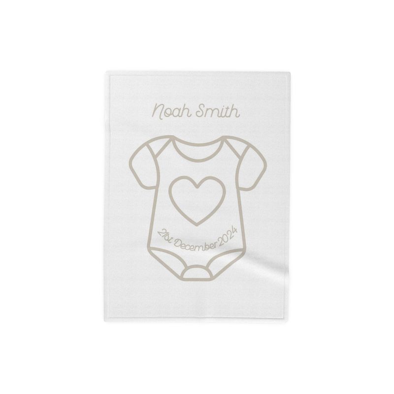 Personalised Soft Fleece Baby Blanket