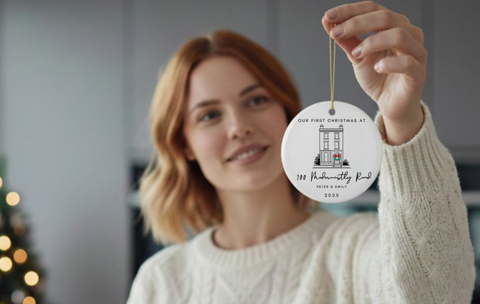 Personalised Christmas Tree Decoration – New Home