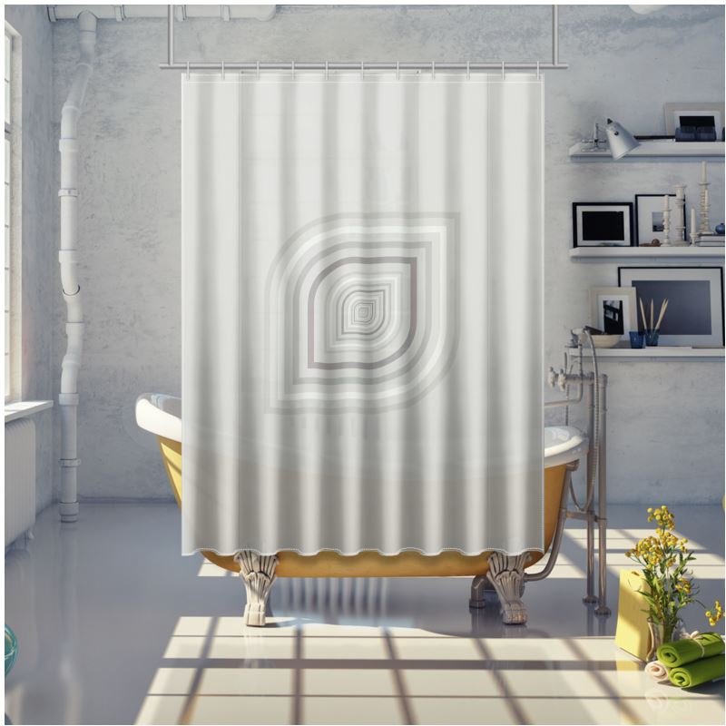 Shower Curtain Retro Repeat