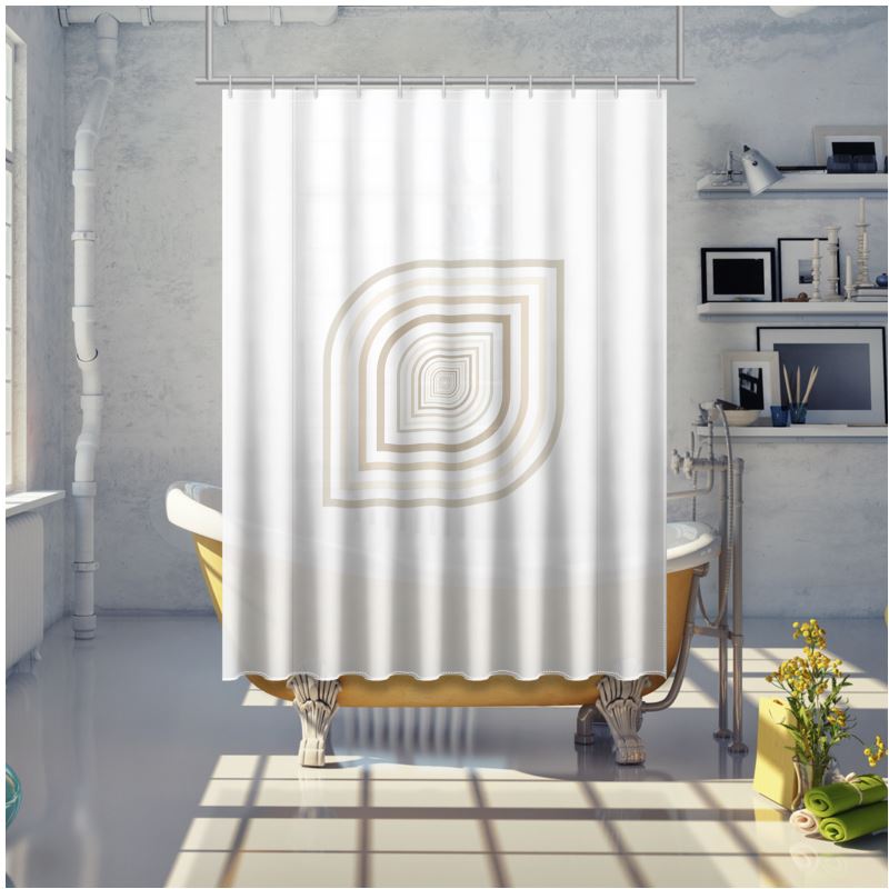 Shower Curtain Retro Repeat