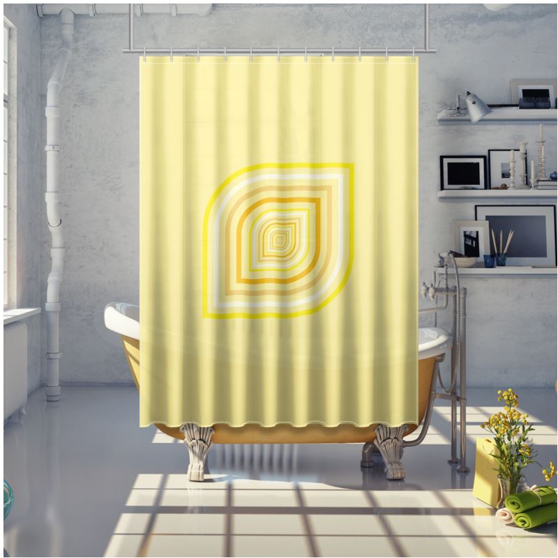 Shower Curtain Retro Repeat