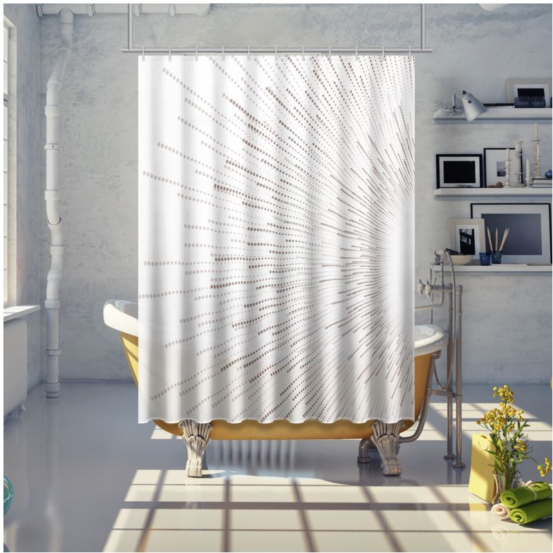Shower Curtain Solar Bursts
