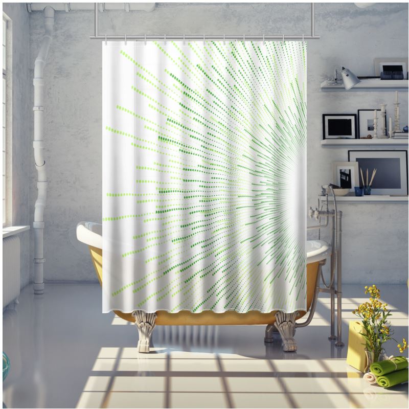 Shower Curtain Solar Bursts