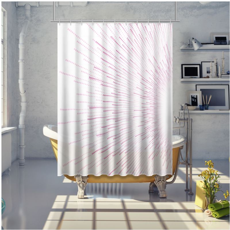 Shower Curtain Solar Bursts